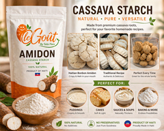 Haitian Amidon or Cassava Manioc .